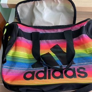 Multi colored Adidas gym/duffel bag